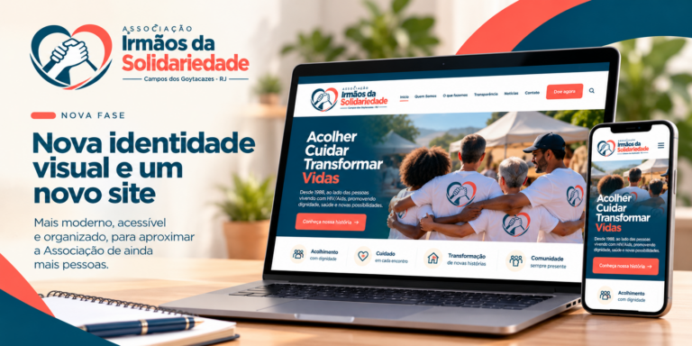 Associação Irmãos da Solidariedade renova sua identidade visual e prepara um novo site